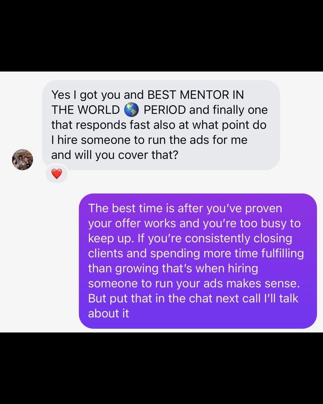 Community member testimonial 6